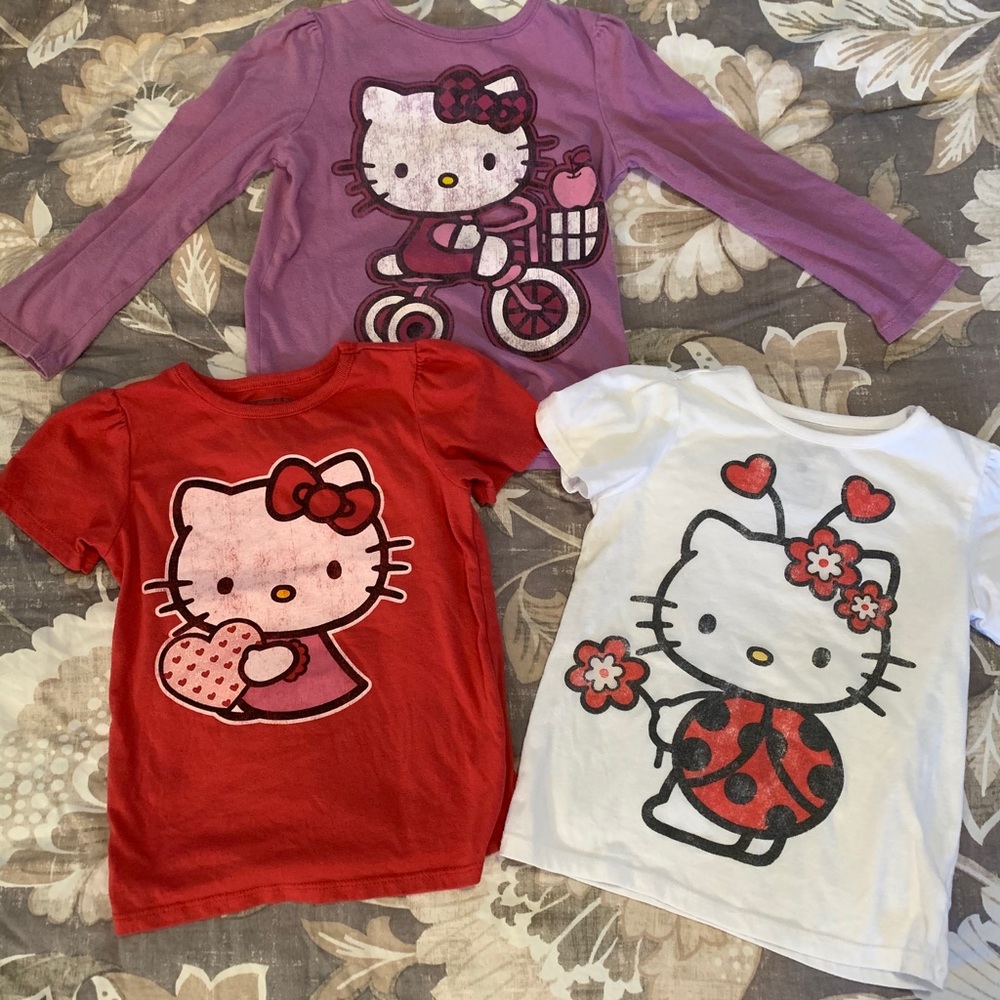 Girls 3t Hello Kitty Shirts lot